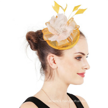 Wholesale flower fascinator hat for women cocktail hair clip tea party derby wedding